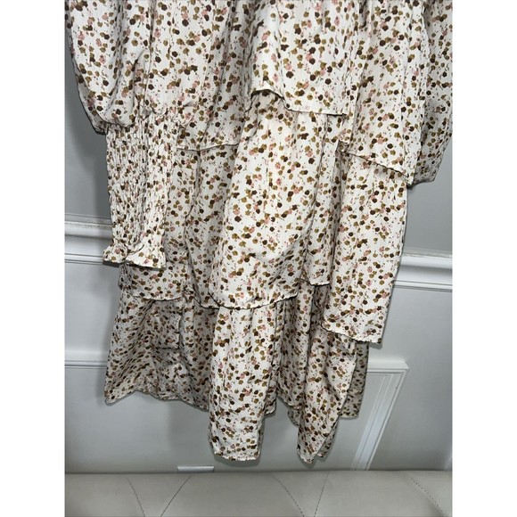 Byinn’s Flowy Flower Print Dress Small NWT Boho Short Ruffles A6 - Picture 8 of 13